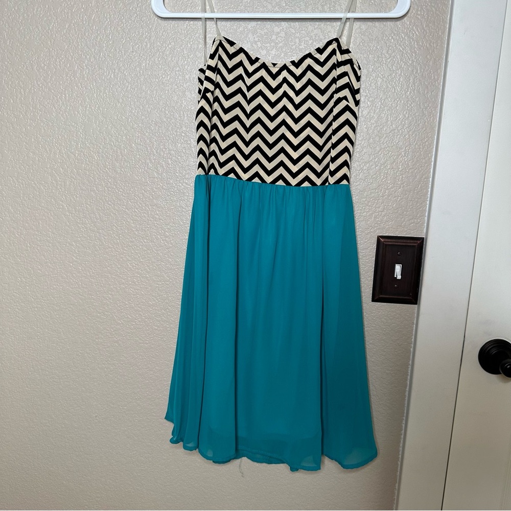 Chevron mini dress